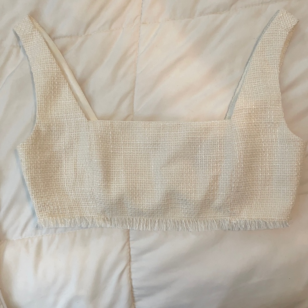 F21 cropped shirt M